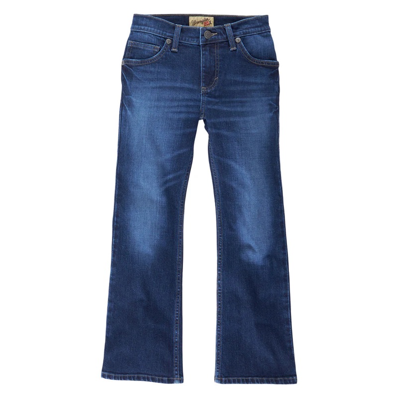Wrangler Boys 8R 20X No. 42 Vintage Bootcut Jeans – Dark Denim