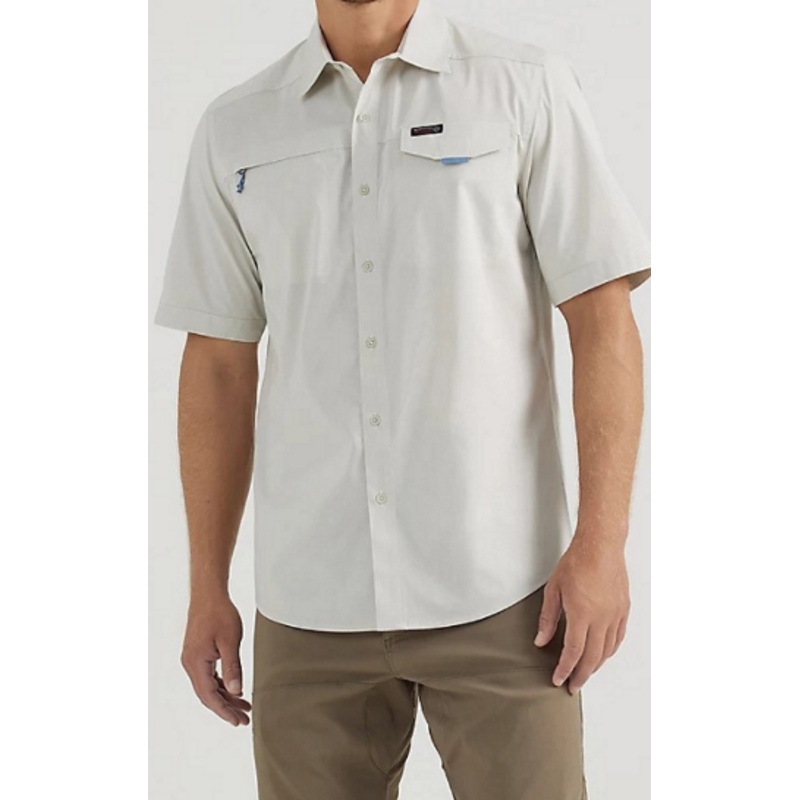 Wrangler Mens XL Asymmetrical Zip Pocket Shirt – Plaid