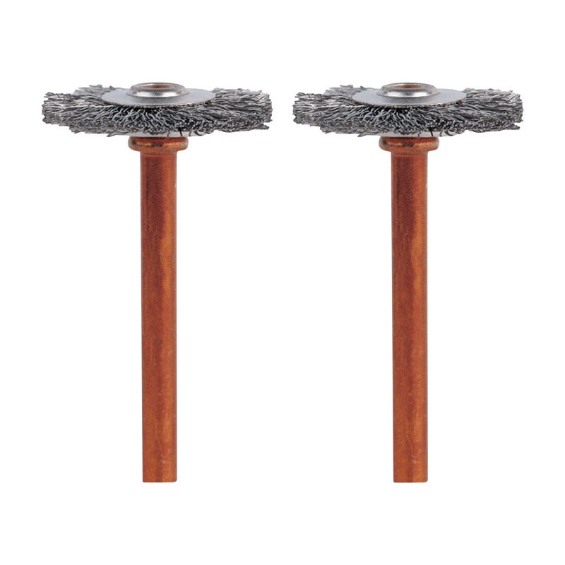 Dremel 3/4 in. X 2 in. L Stainless Steel Brush 2 pk