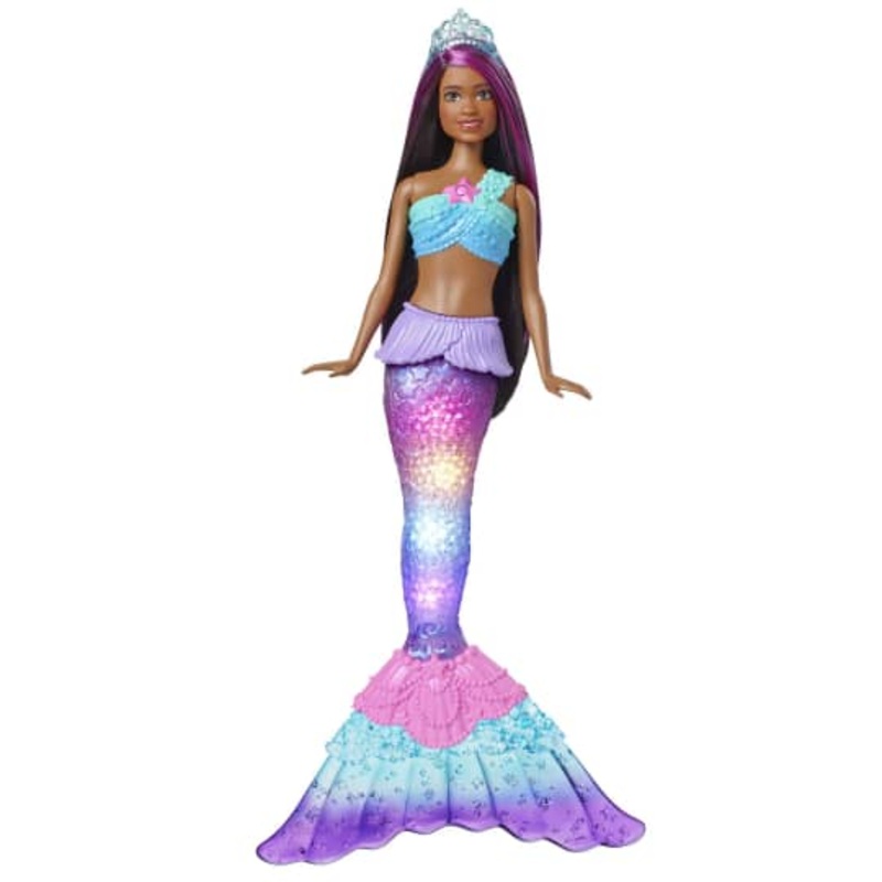 Mermaid Barbie Doll With Water-Activated Twinkle Light-Up Tail – Purple