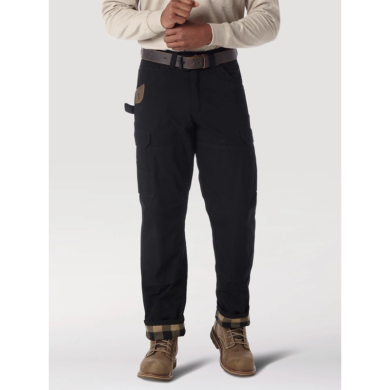 Wrangler Mens 38X30Riggs Workwear Ripstop Ranger Pants – Black