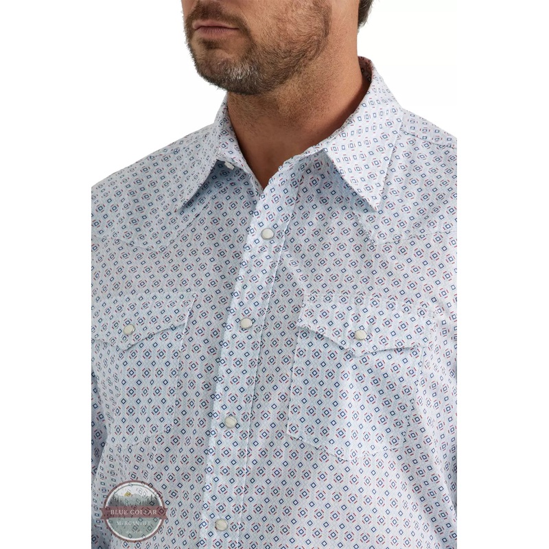 Wrangler Mens XLT 20X Geo Long Sleeve Western Shirt