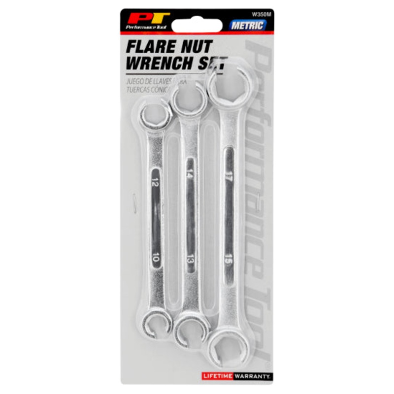 3 pc. mm Flare Nut Wrench Set