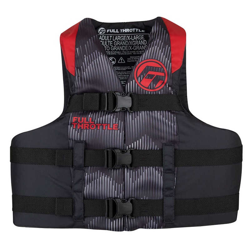 Adult Nylon Life Jacket – Red L/XL