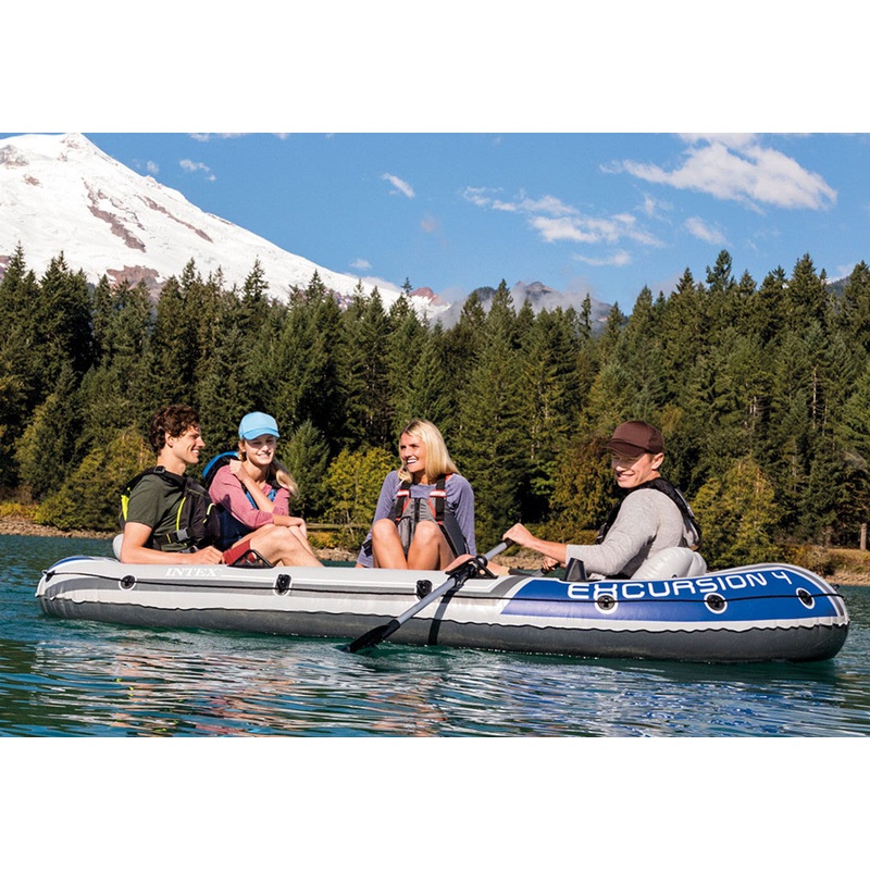 Intex Excursion 4 Inflatable Boat Set – 4 Person