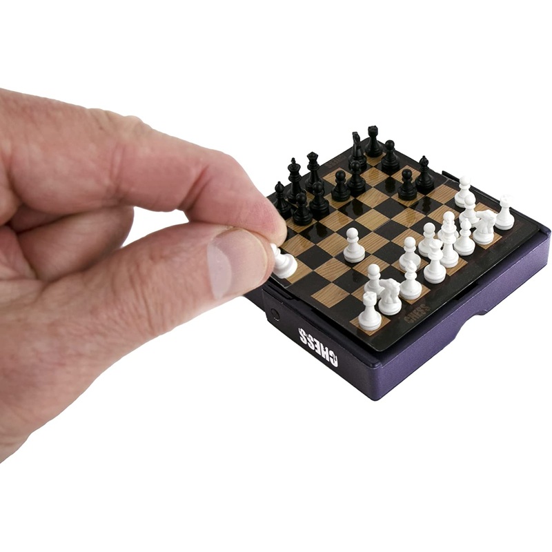 Worlds Smallest Chess, Super Fun for Outdoors, Travel & Family Game Night