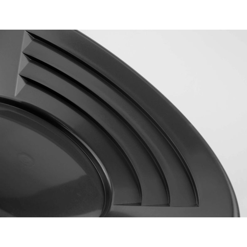 10 Black Dual Riffle Gold Pan,3 x 1/4 Deep Riffles