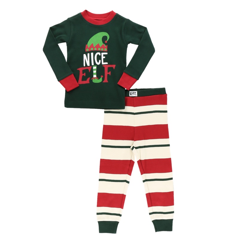 Nice Elf Kid’s Long Sleeve PJ’s 10