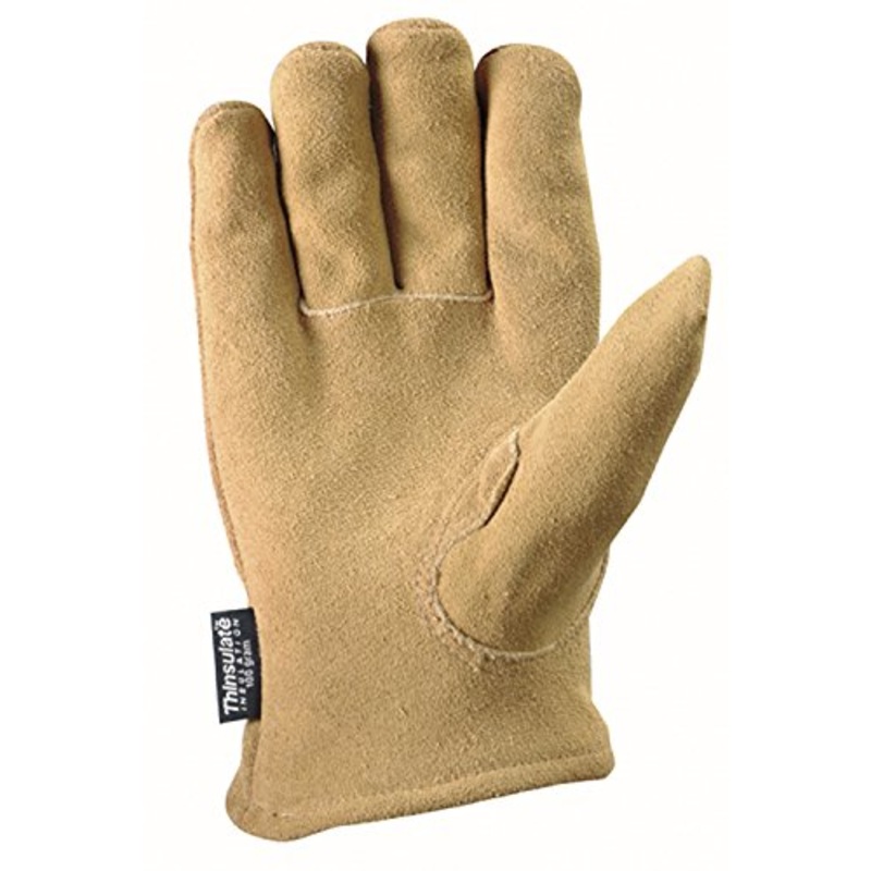Wells Lamont Men’s Split Deerskin Gloves 100 Grain Thermofill-XLarge