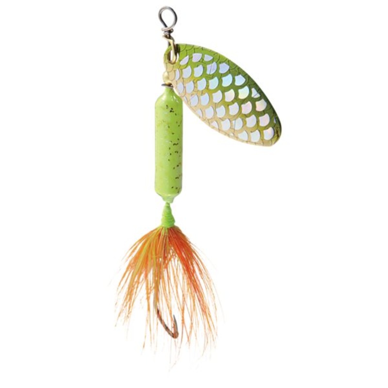 Yakima Bait Worden’s Original Rooster Tail – 1/6 Oz. – Strobe Chartreuse