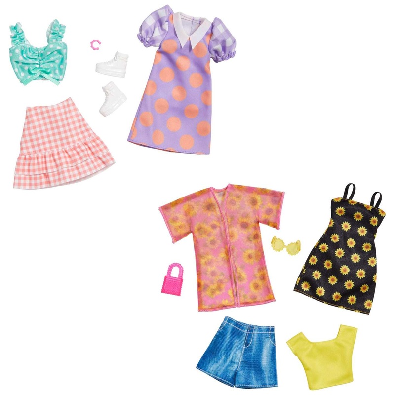 Barbie Clothes – 2 Outfits & 2 Accessories for Barbie Assorted