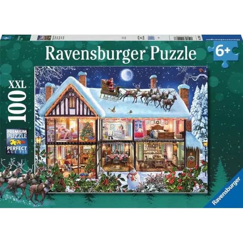 Childrens Jigsaw Puzzle Christmas at Home – 100 Pieces