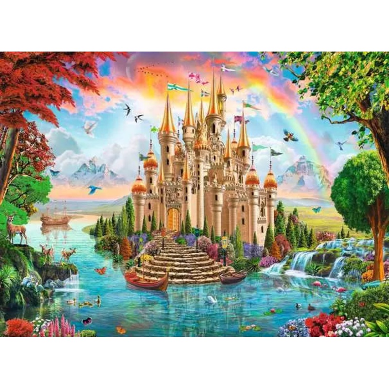 Childrens Jigsaw Puzzle Rainbow Castle – 100 Pieces