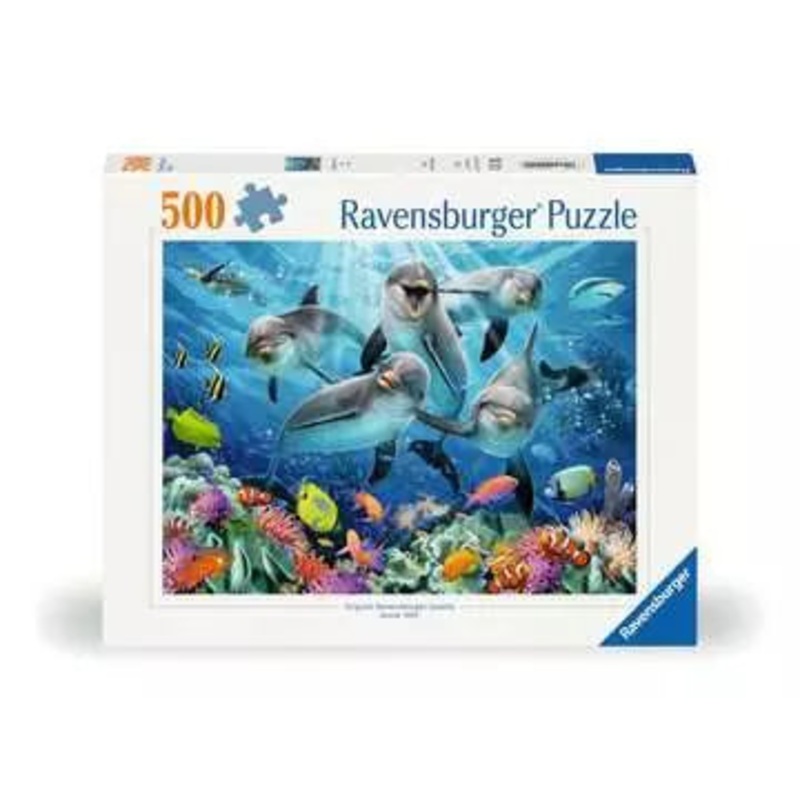 Dolphins in the Coral Reef – 500 Pieces