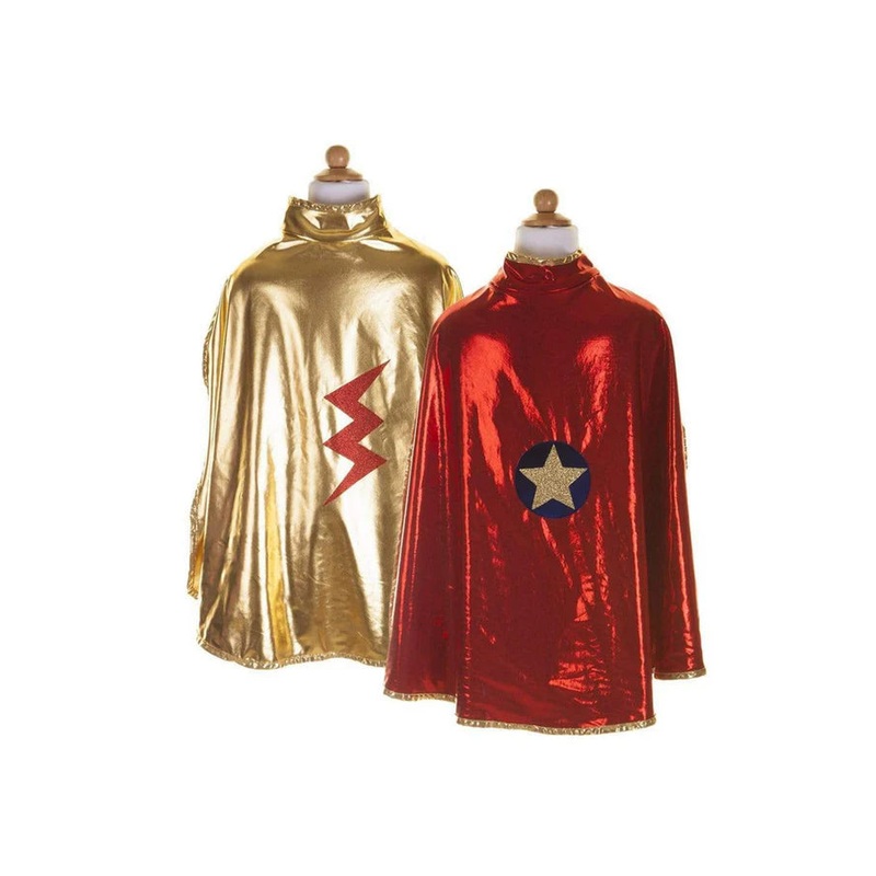 Gold and Red Reversible Wonder Cape