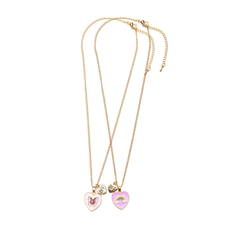 Rainbow Butterfly BFF Necklaces
