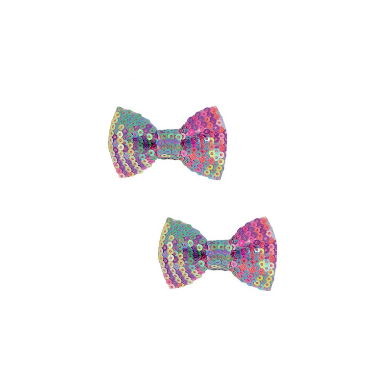 Rainbow Sequins Bows