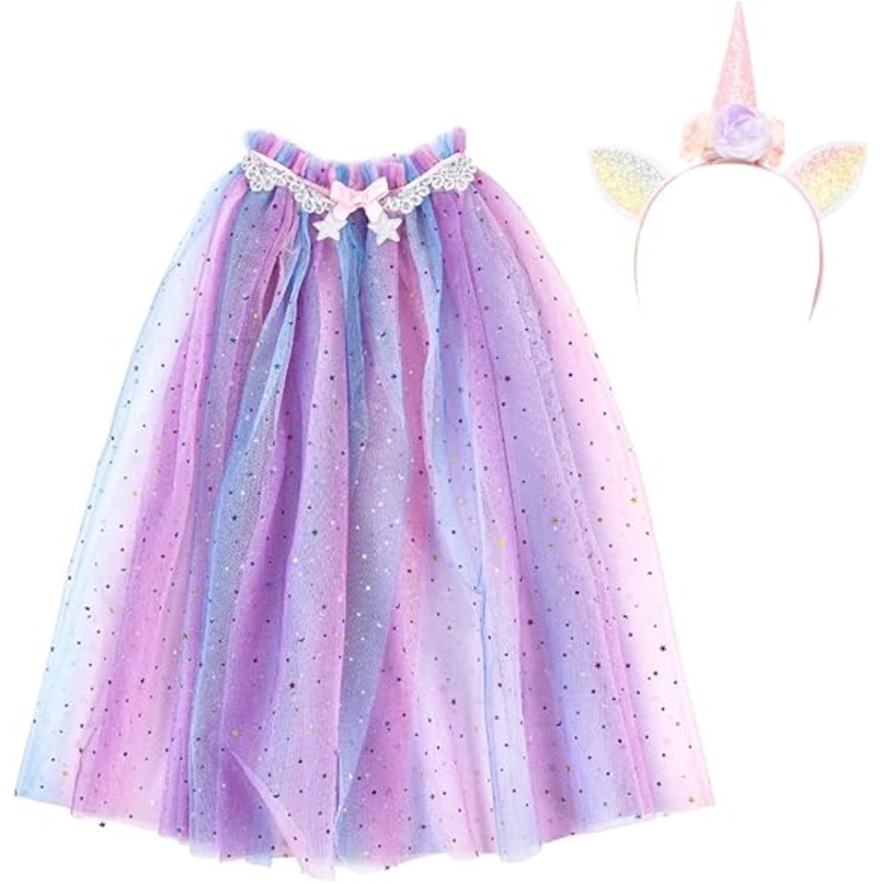 Rainbow Unicorn Cape & Headband