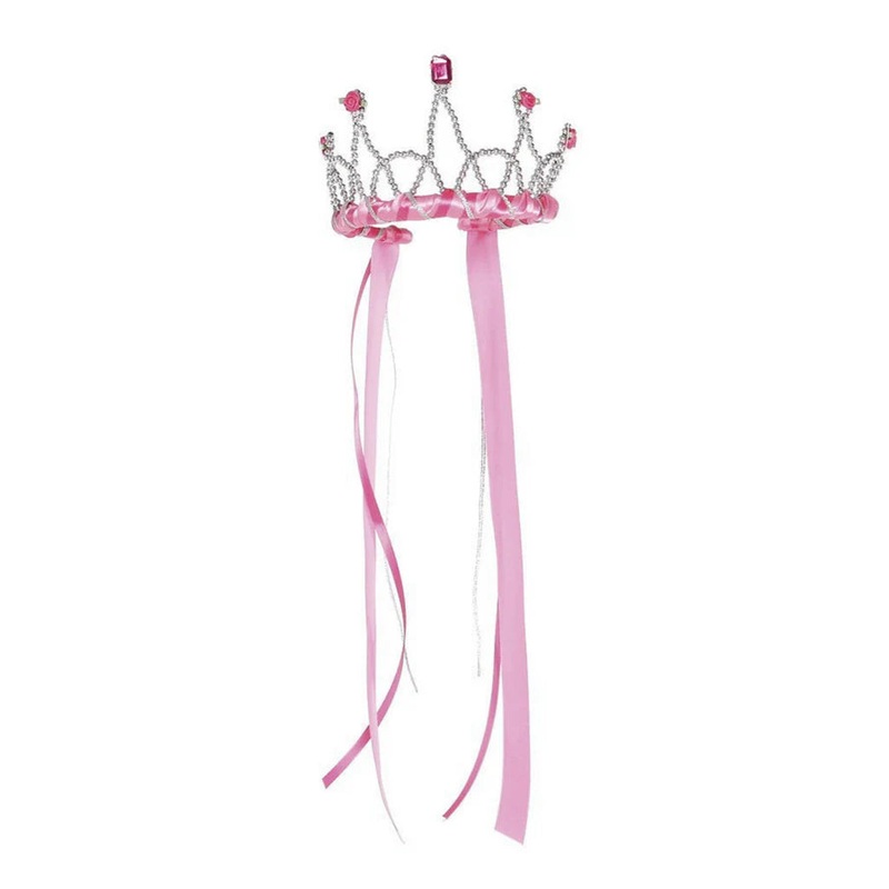 Ribbon Tiaras – Dark Pink