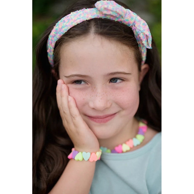 Sweet Tart Heart Necklace & Bracelet Set