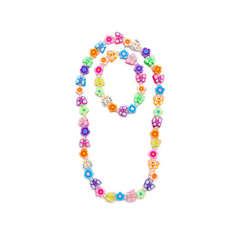 Flutter Flowers Necklace & Bracelet Set