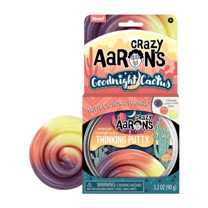 Goodnight Cactus Hypercolor Thinking Putty