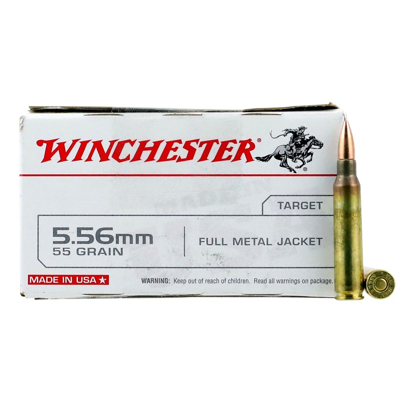 Winchester 5.56MM FMJ 55gr – 20 Round Box