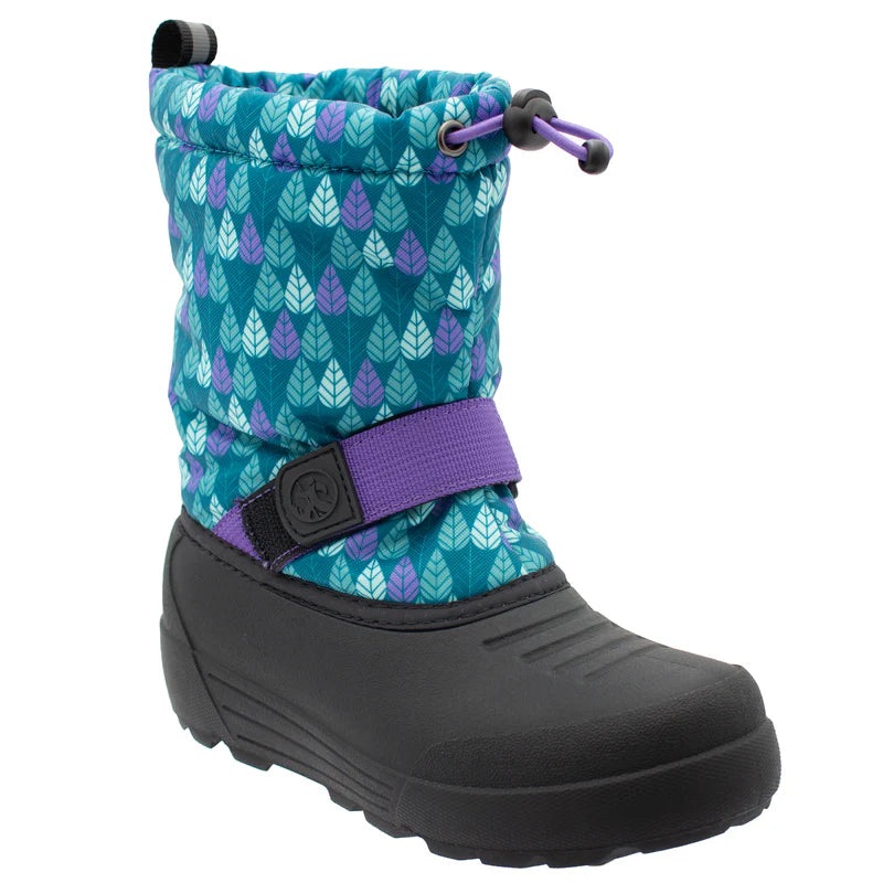 Toddler’s Frosty Insulated Winter Snow Boot Purple/Teal Size 5