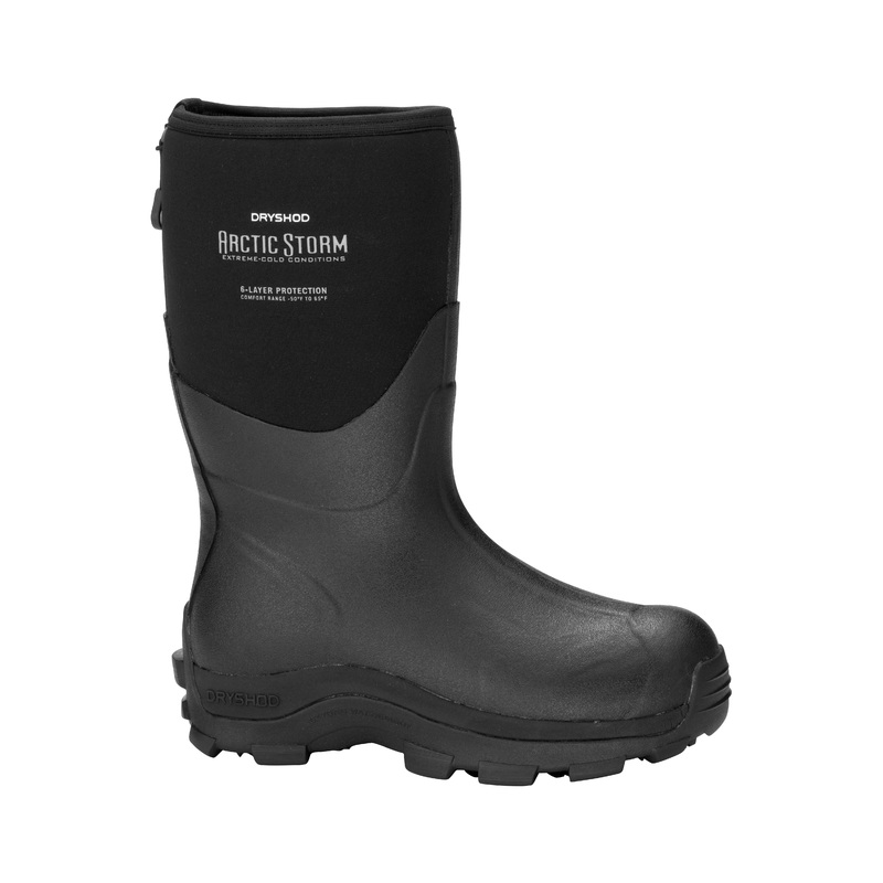Arctic Storm Mens Mid Black Size 7-14