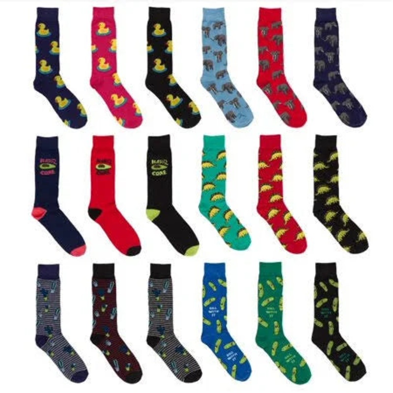 Marc Ecko Socks Men Dress Casual Novelty (1 Pair of socks)