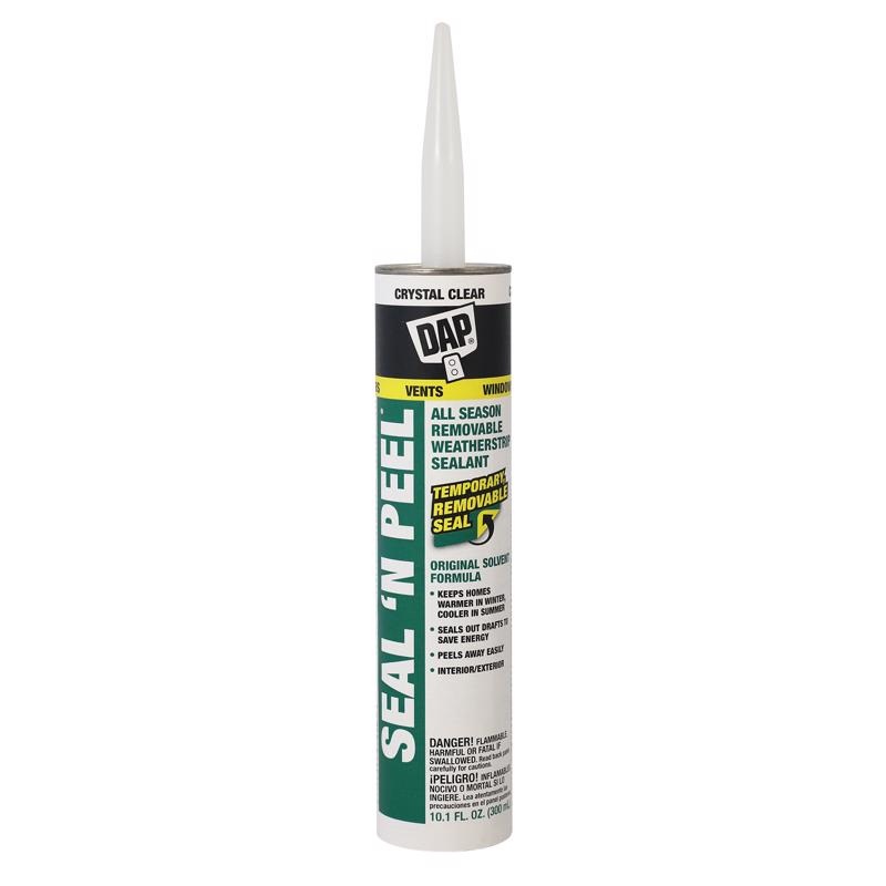 DAP Seal ‘N Peel Clear Polymer Door/Siding/ Window Sealant 10.1 oz