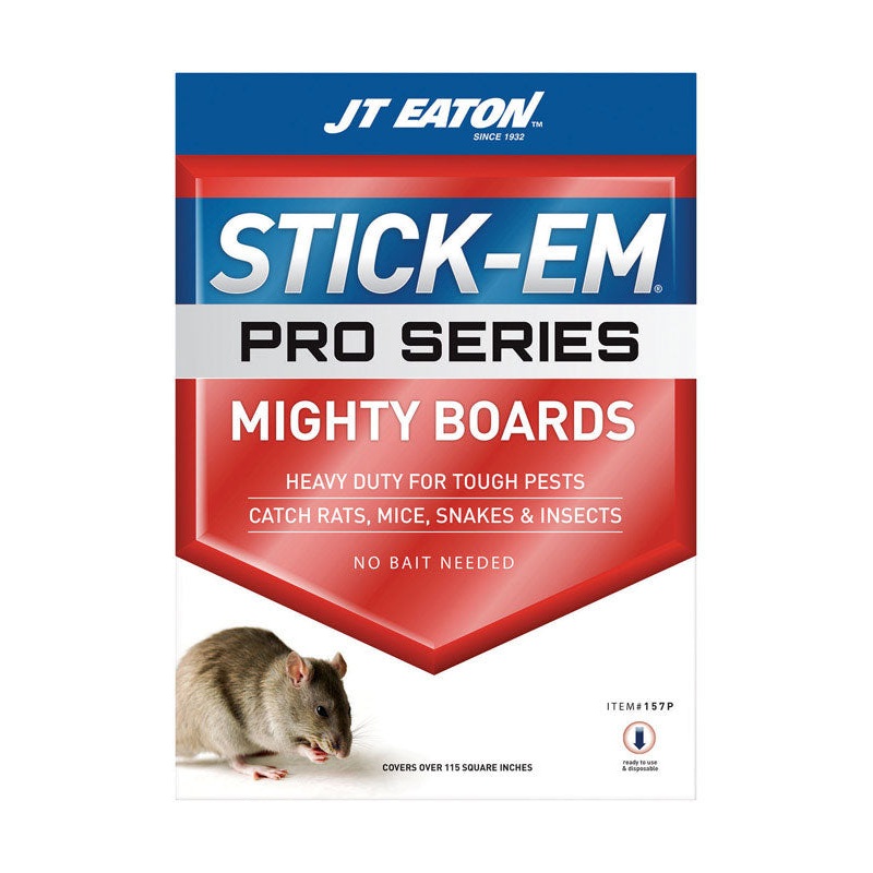 JT Eaton Stick-Em Pro Series Small Glue Board Trap For Insects/Rodents/Snakes 1 pk