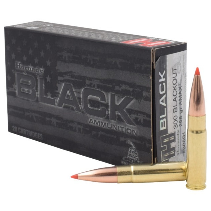 300 Blackout 208 gr AMAX Hornady BLACK