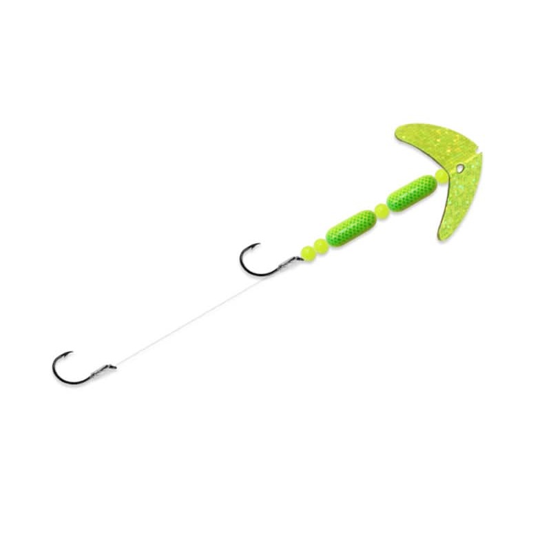 Double Whammy Classic Original Size 4 Chartreuse/Chrome/Chartreuse