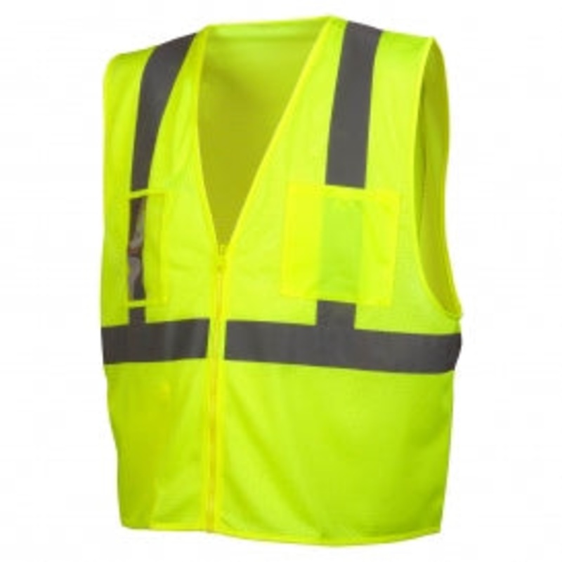 Pyramex RVZ2110CP Type R Class 2 Mesh Safety Vest with Clear Pocket Size 5XL