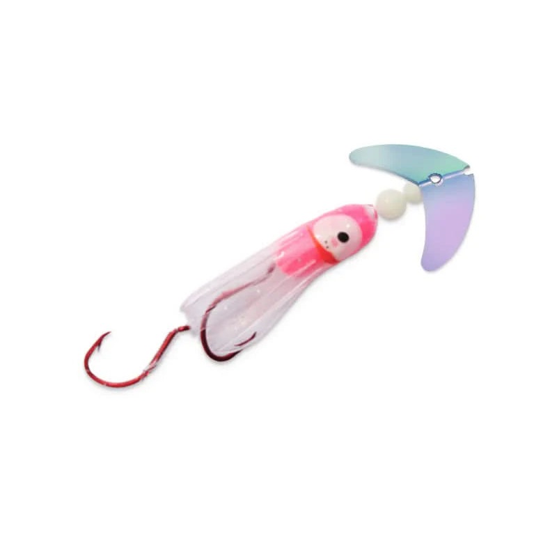 Smile Blade Kokanee Hoochie Size UV Glo Burst/UV Pink