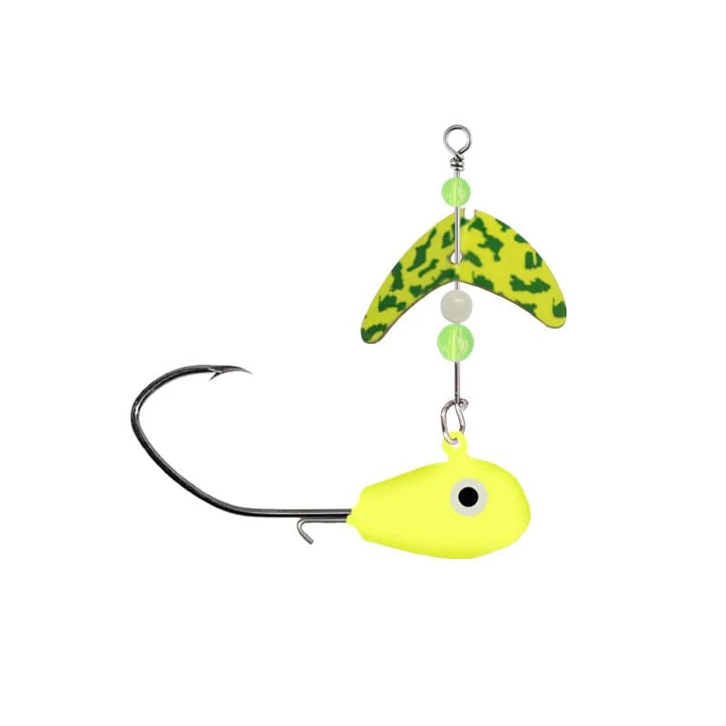 Smile Blade SD Drift Jig Size 3/8oz Chartreuse/Chartreuse Green Tiger