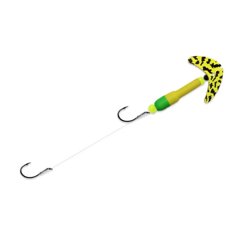 Wally Pop Crawler Size 4 Chartreuse Black Tiger/Yellow/Green
